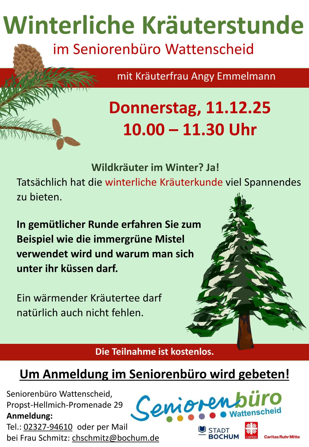 Plakat_Handzettel_Winterliche Kräuterstunde_ Seniorenbüro Wattenscheid _ Angy Emmelmann _ 11.12.25-1.jpg